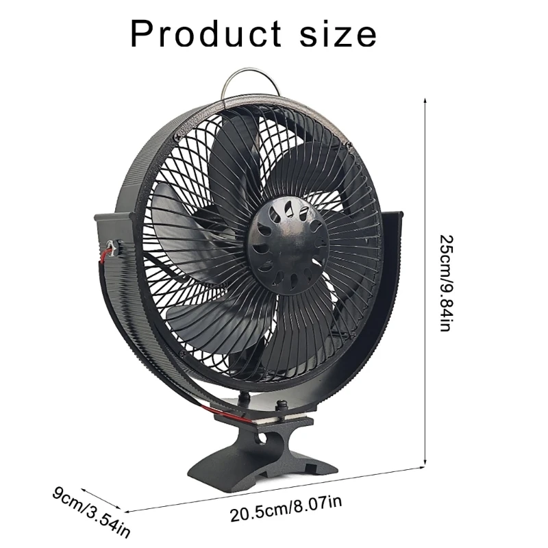Cheminées 6 feuilles ventilateur poêle à chaleur brûleurs à bois cheminées silencieuses ventilateur livraison directe