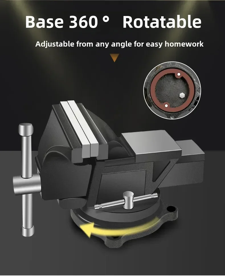 Étau d'établi industriel robuste avec multifonctionnalité pour usage domestique DB