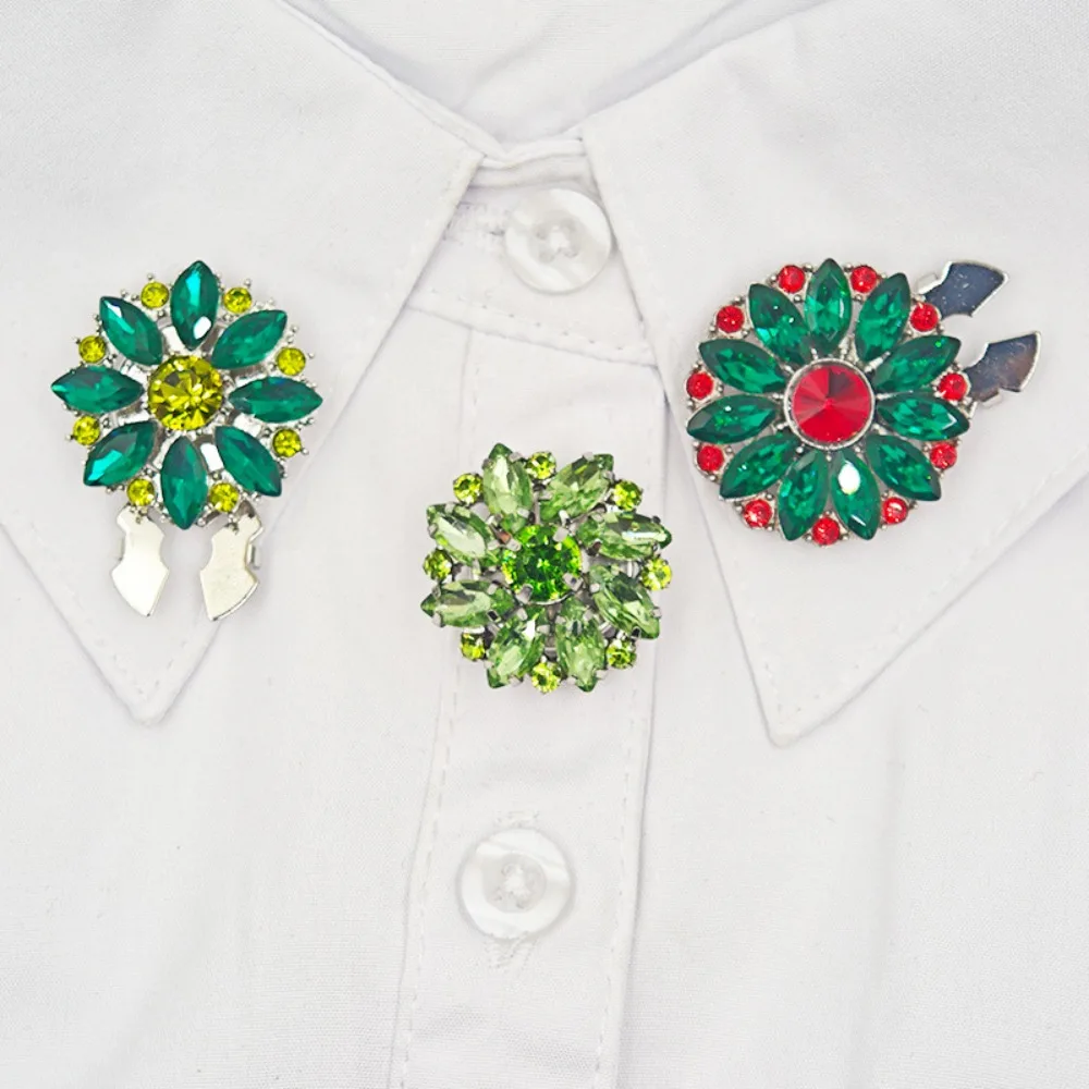 1PCS Rhinestone Button Covers for Cross Border Shirts Elegant Sleeve Cufflinks Fashion Clothing Decorative Sets Shine Luxury