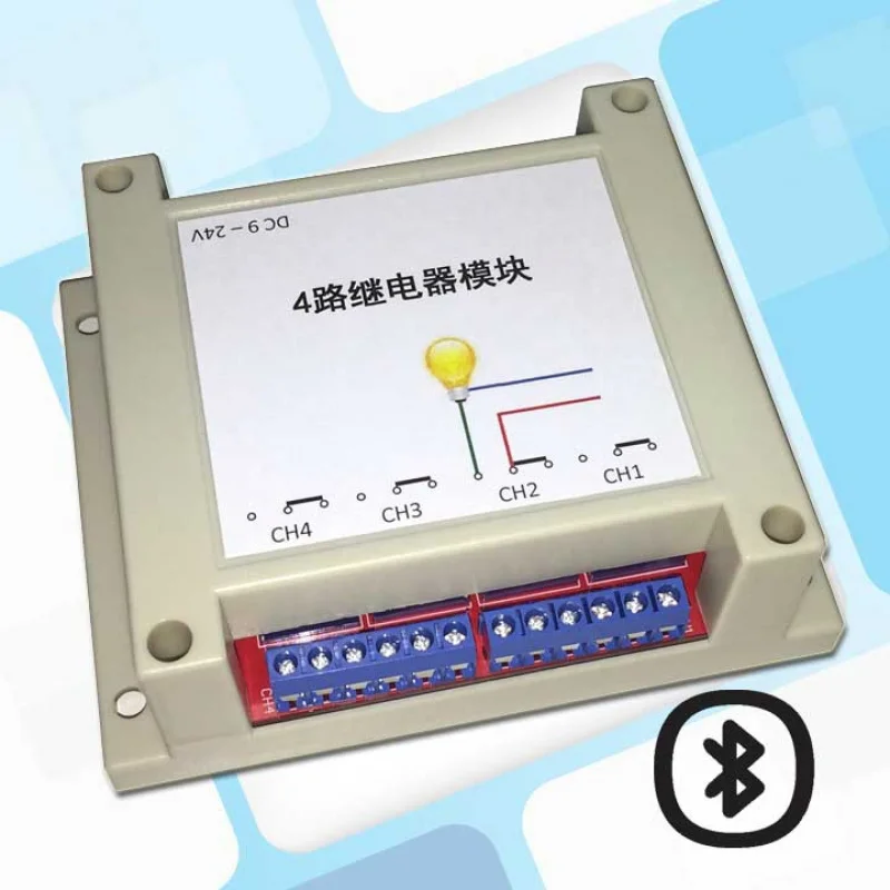 4Circuit Bluetooth Relay Finished Product Delay Relay Module Controller