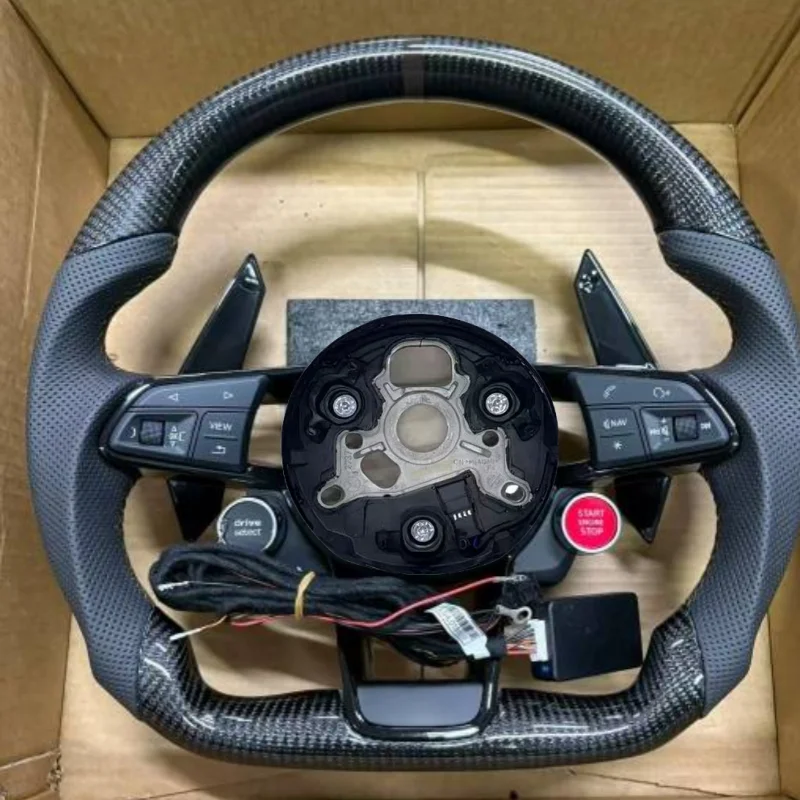 

Car Steering Wheel Carbon Fiber Leather G Series A3 A5 A6 A6L A4L A7 Q3 Q5 Q6 Q7 Q8 Q5L Car Interior Accessories For Audi A4L