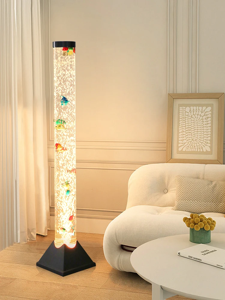 Water Drops Seven-Color Atmosphere Floor Lamp Living Room Sofa Side Decoration High-Grade Light Luxury Vertical Table Lamp