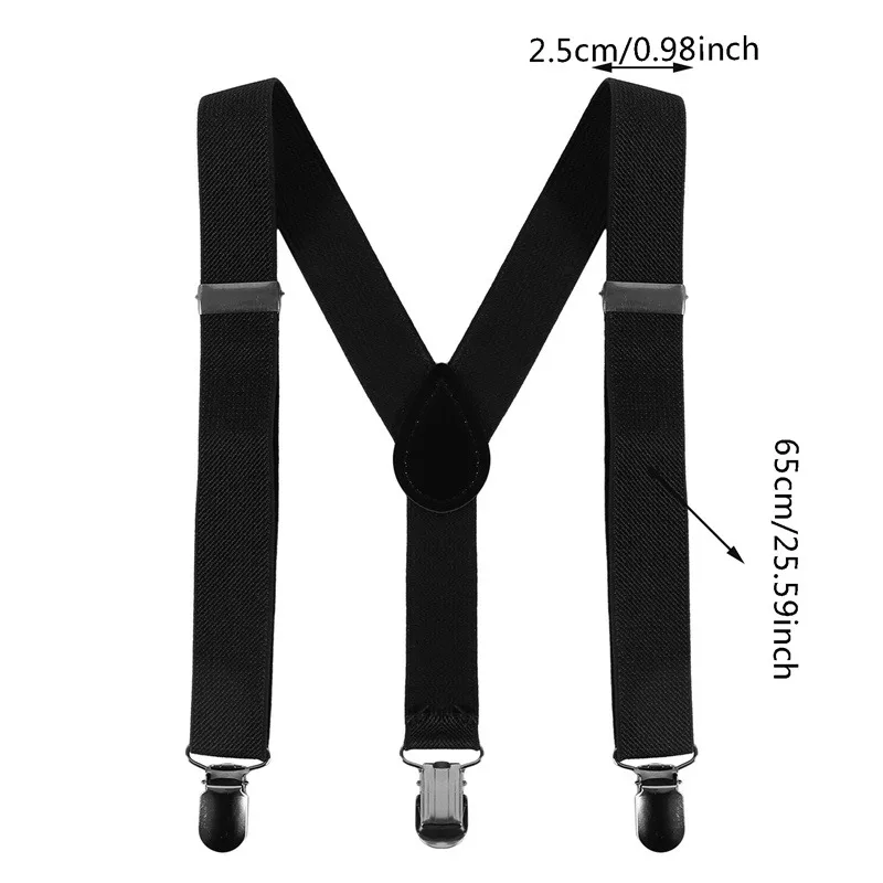 Kids Suspenders with Bowtie Fashion Children Bow Tie Set Boys Braces Girls Adjustable Suspenders Baby Wedding Ties Accessories