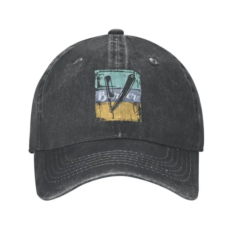 Gorra de béisbol de peluquero de algodón personalizada para hombres y mujeres, sombrero de papá Razer Retro Vintage ajustable, deportes, otoño