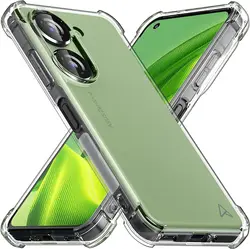 Shockproof Case for Zenfone 10 10Z Reinforced Four Corners Soft TPU Clear Cover for Ausu Zenfone9