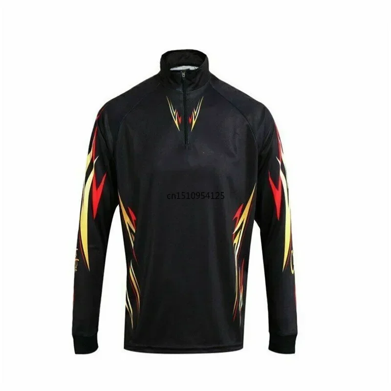 

2025 Hot Selling Men's Fishing Jerseys Quick Drying Sun Protection Fishing Shirts Anti-UV Fishing Clothing With Zipper