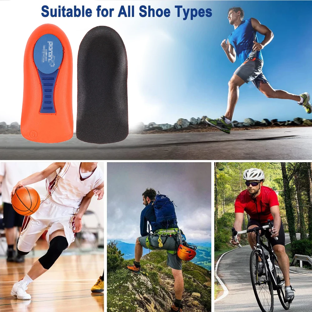 Plantar Fasciitis Half Insoles for Shoes Man Woman Flatfoot Arch Support Orthopedic Insole Sport Shock Absorption Shoe Insert
