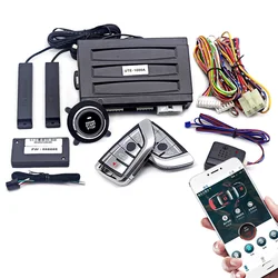Système universel d'alarme de démarrage automatique pour voiture, Kit d'allumage de moteur, commande à distance avec application, bouton poussoir, démarrage et arrêt, accessoires de voiture