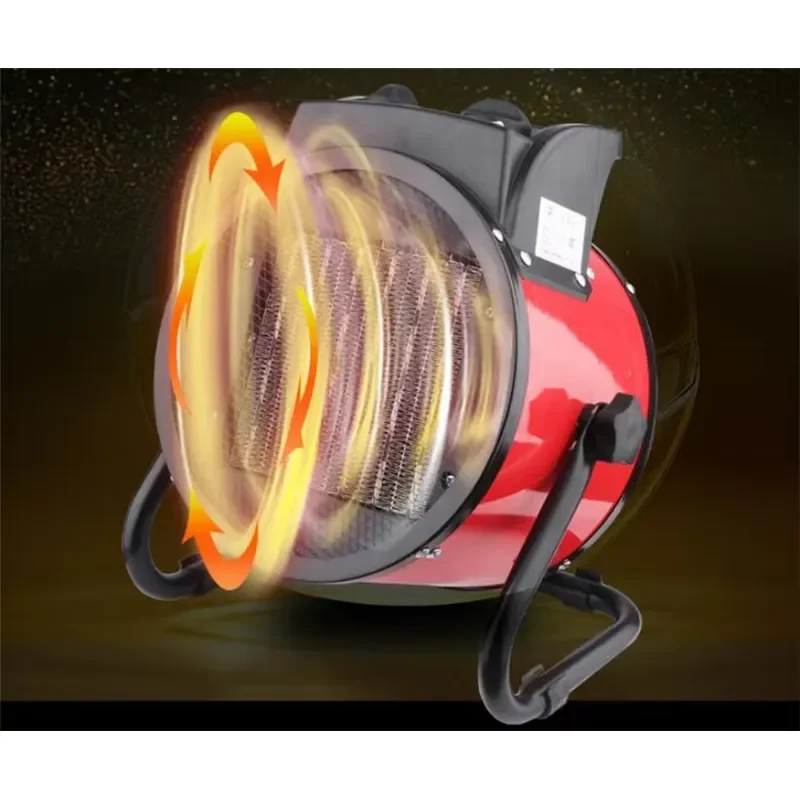 2kw 3kw Industrial Electric Air Heater Blower Room Dryer Heavy Duty Space Heating Unit for Workshop Warehouse Garage Use