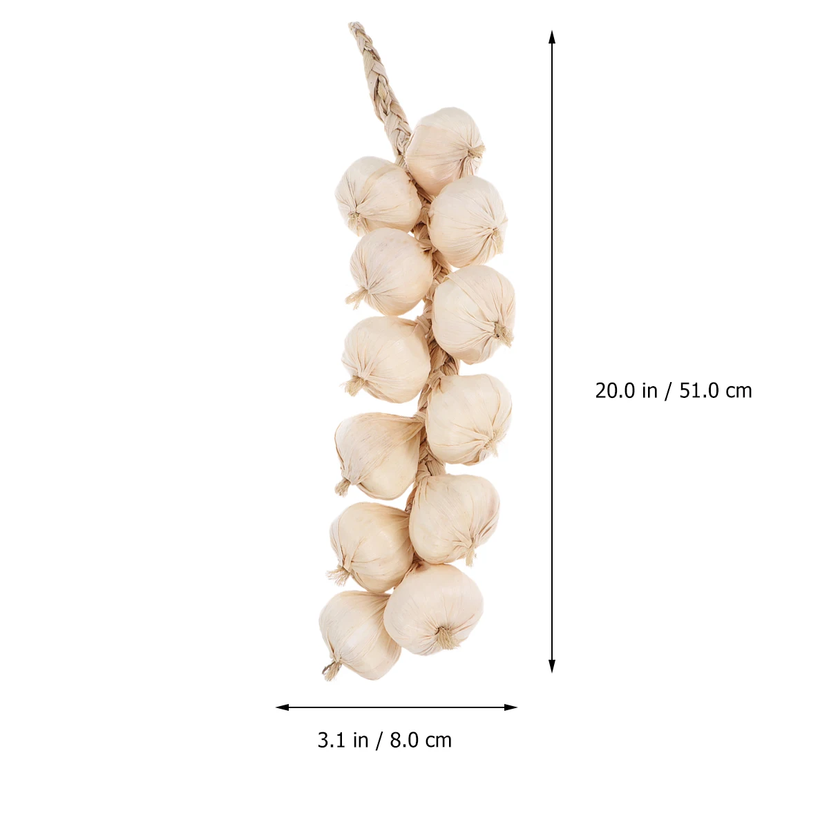 

2 Pcs Decorations Simulated Garlic Skewers Artificial Vegetable Fake Vegetables