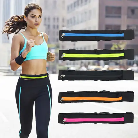 Waist Bag Packs Men's and women's outdoor Waist pack Waterproof Elastic waist bag for fitness running invisible mini belt