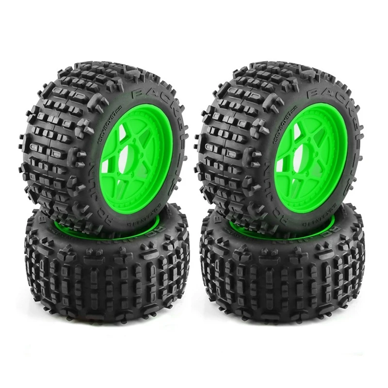 4Pc 152Mm 1/8 1/10 For Monster Truck Tire With 12Mm 14Mm 17Mm Wheel Hex For TRAXXAS Sledge E-Revo ARRMA KRATON Outcast