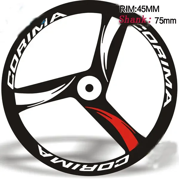 MTB Road Bike Wheels Stickers for Corima of Rims Depth 45mm Vinyl Waterproof Sunscreen Antifade Bicycle Kit Decals