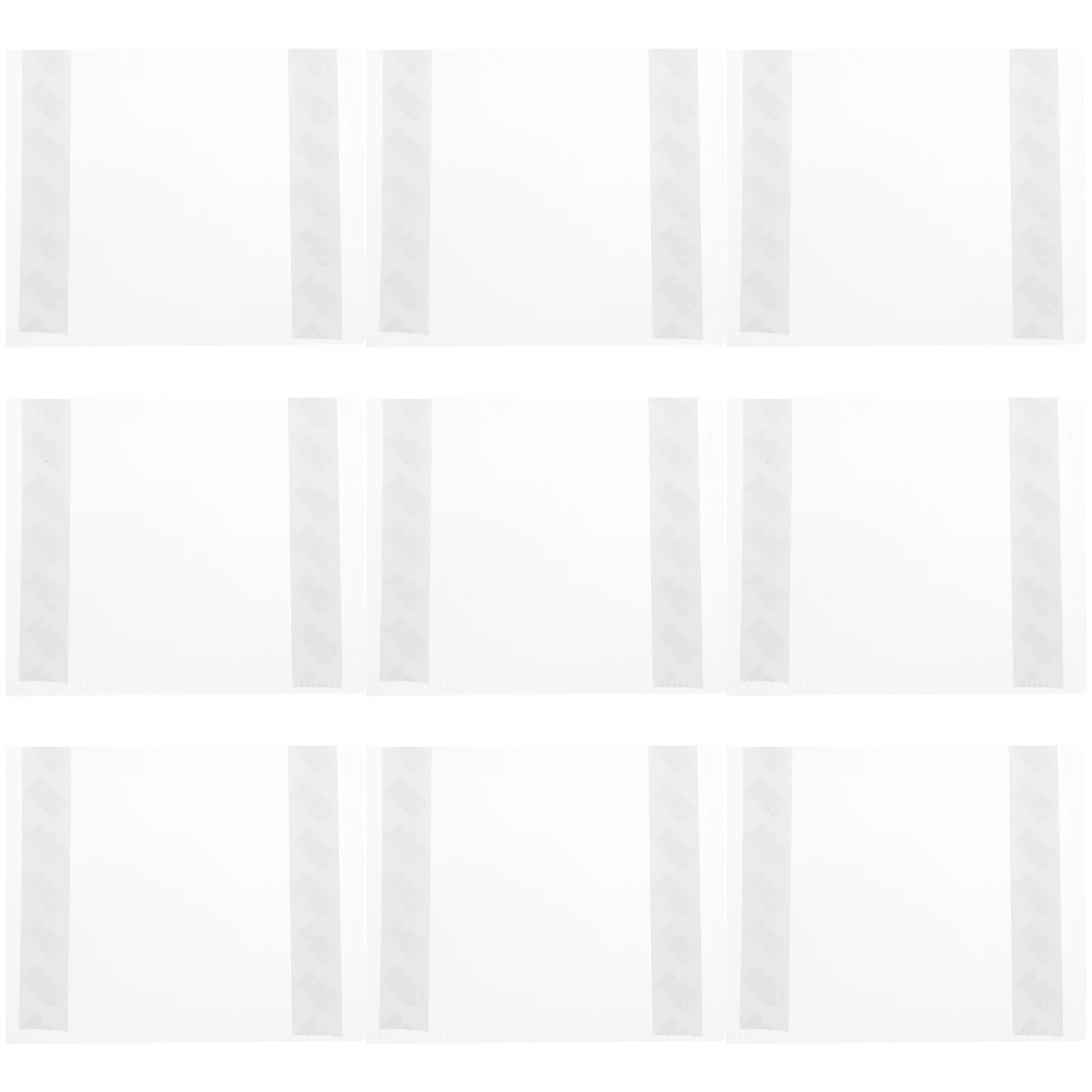 

10pcs Lottery Ticket Holders Transparent File Pockets Thick Plastic Document Bags For Office School Storage Organizers Clear