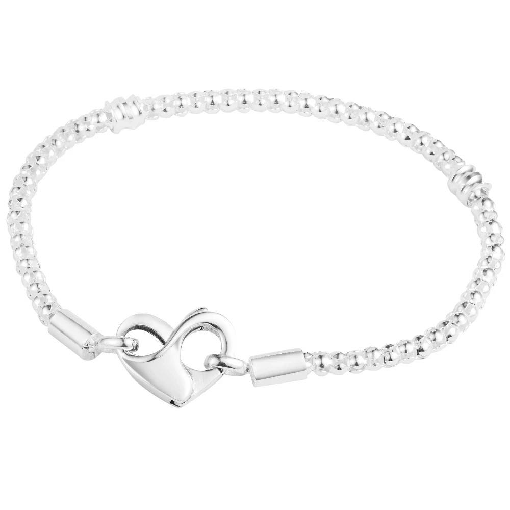 

Valentine's Moments Studded Chain Bracelet Fits 925 Beads Silver Bracelets For DIY Woman Fashion Bracelets For Jewelry Making