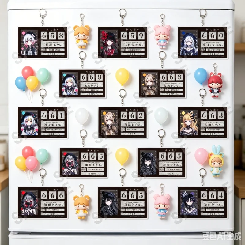 6CM Anime Magical Girl Witch Trials Acrylic Stand Keychain Anan Natsume Mobile Phone Chain  Decoration Item Gifts bag charm