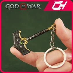 God of War Weapon The Hammer of Thor llavero Kratos Blades of Chaos Game Weapon Knife Katana Sword Samurai Gifts Toys for Boys