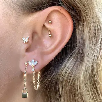 8 best sales Boucles d'oreilles à pompon doré - №1