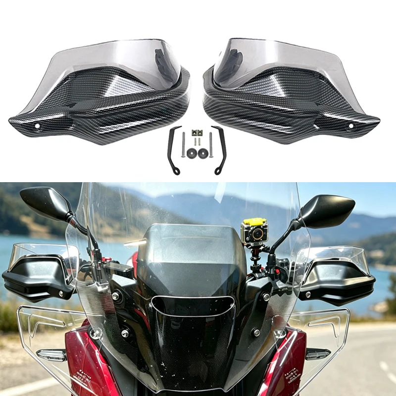 Carbon Black Handguards Shield Hand Guard Protector Windshield For HONDA NT1100 NT 1100 nt 1100 2021-2025 Motorcycle Accessorie