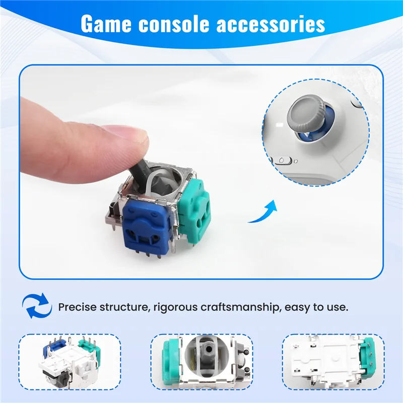 

AY14 -10 PCS Hall Electromagnetic Joystick For Xboxone Hall Joystick Potentiometer 3D Hall Electromagnetic Joystick