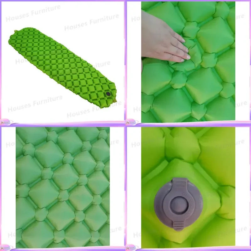 Ultralight Foldable Inflatable Camping Mattress Portable Outdoor Sleeping Pad Air Bed for Hiking Backpacking Travel Tent Gear