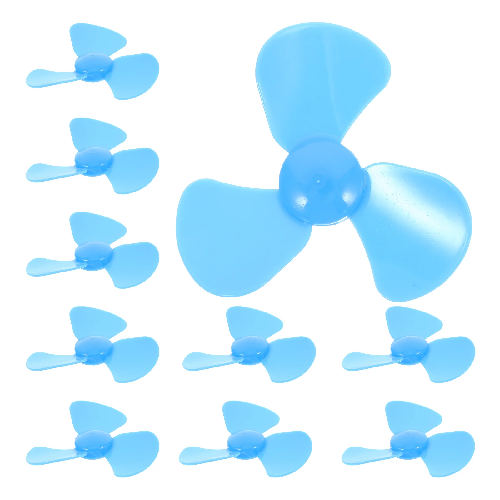 

10 шт. аксессуары для мини-двигателя, маленькие портативные вентиляторы, запасные части, охлаждающая пластина, пластиковая игрушка в виде листа