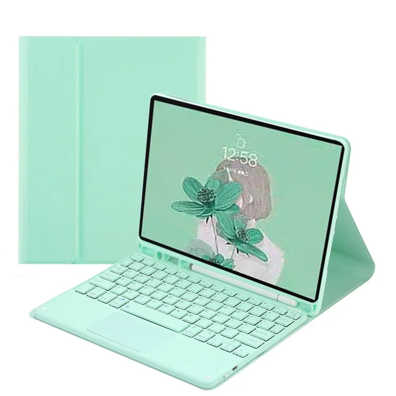 

For IPad Air 11 M3 2025 Touchpad Keyboard Case Pro 11 2024 Air 3 Pro 10.5 Air 6 5 4 10.9 Inch 10.2 7 8 9th Foldable Smart Case