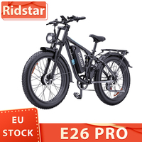 Ridstar E26 Pro Electric Bike 1000W*2 Motor 48V 23Ah Battery 26*4 Inch Fat Tire 49km/h Max Speed 75km Range Dual Hydraulic Brake