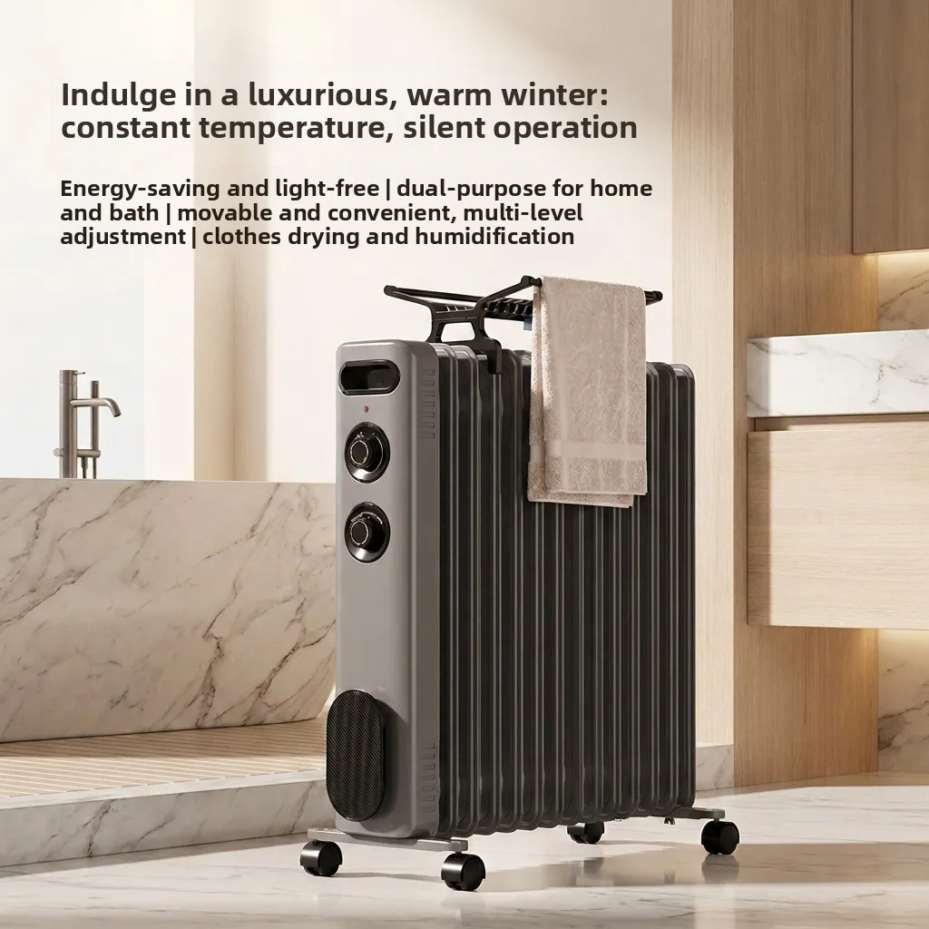 Household Constant Temperature, Silent and Energy-saving Bedroom, Dual-purpose with Humidification Box, Anti-scalding, Dumping
