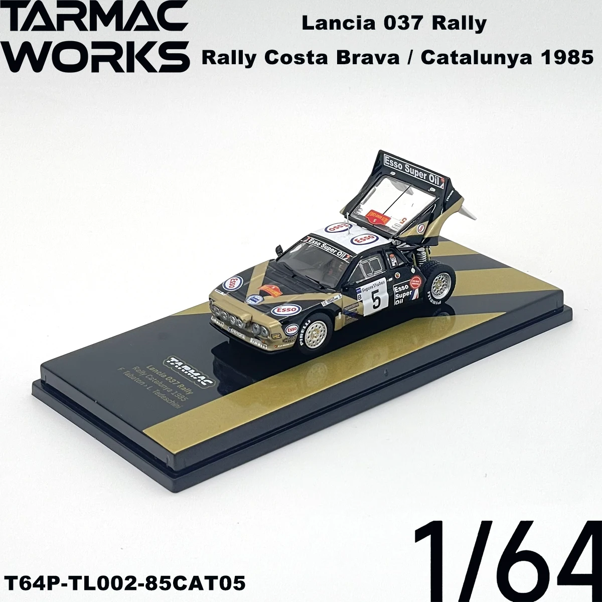 TW T64P‑TL002‑85RCB04 T64P‑TL002‑85CAT05 1:64 Lancia 037 Rally 1985 Costa Brava Catalunya Group B Collectible Model Vehicles view 5