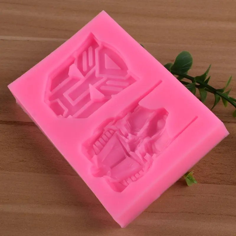 ハスブロトランスフォーマーフォンダンシリコーン金型クリエイティブチョコレート金型キャンディベーキングモールドクッキー DIY ケーキベーキングデコレーションツール