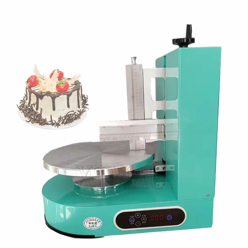 

New Arrival Semi Automatic Birthday Cake Cream Coating Filling Machine 4-12Inch Cakes Cream Butter Spreading Daubing Icing Maker