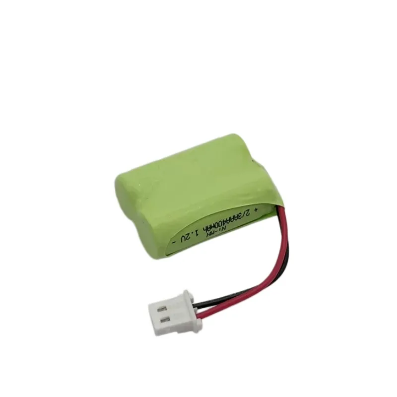 2PCS Replacement battery for microphone telephone battery 2/3AAA400mAh2.4v 3.6V battery pack
