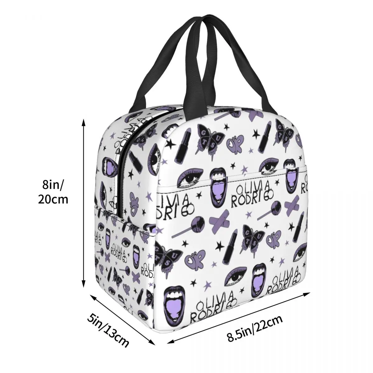 Olivia Guts World Tour Lunch Bags Insulated Bento Box Lunch Tote Leakproof Picnic Bags Thermal Bag for Woman Children Travel