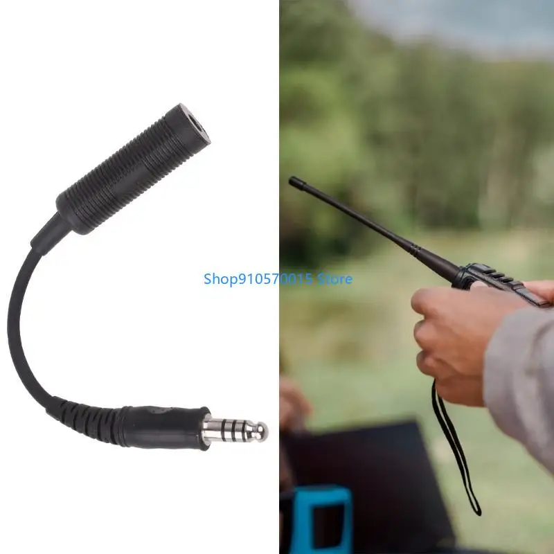 B95C Lightweight & Durable Universal to Civilian Wiring Adapter ABS Converter Perfect for Communication Accessories