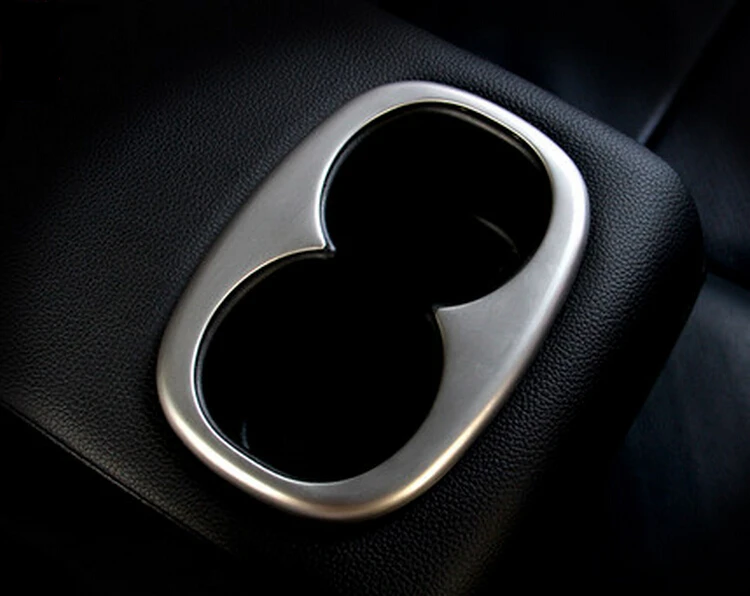 Car stainless steel rear seat cup holder decoration trim for MITSUBISHI Outlander 2013-2019/ASX 2011-2019