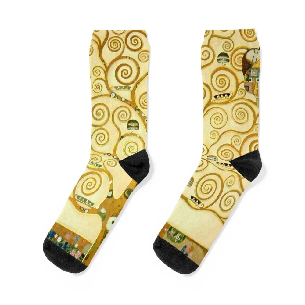 

Gustav Klimt Tree of life (detail) Socks valentine gift ideas Wholesale gift Stockings man Men's Socks Women's