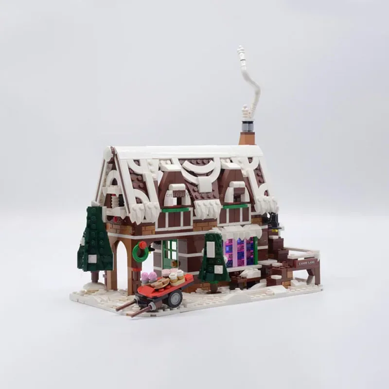 

New Modular Winter Village Gingerbread House Moc Building Blocks Bricks Set For Kids Presents 10267 10293