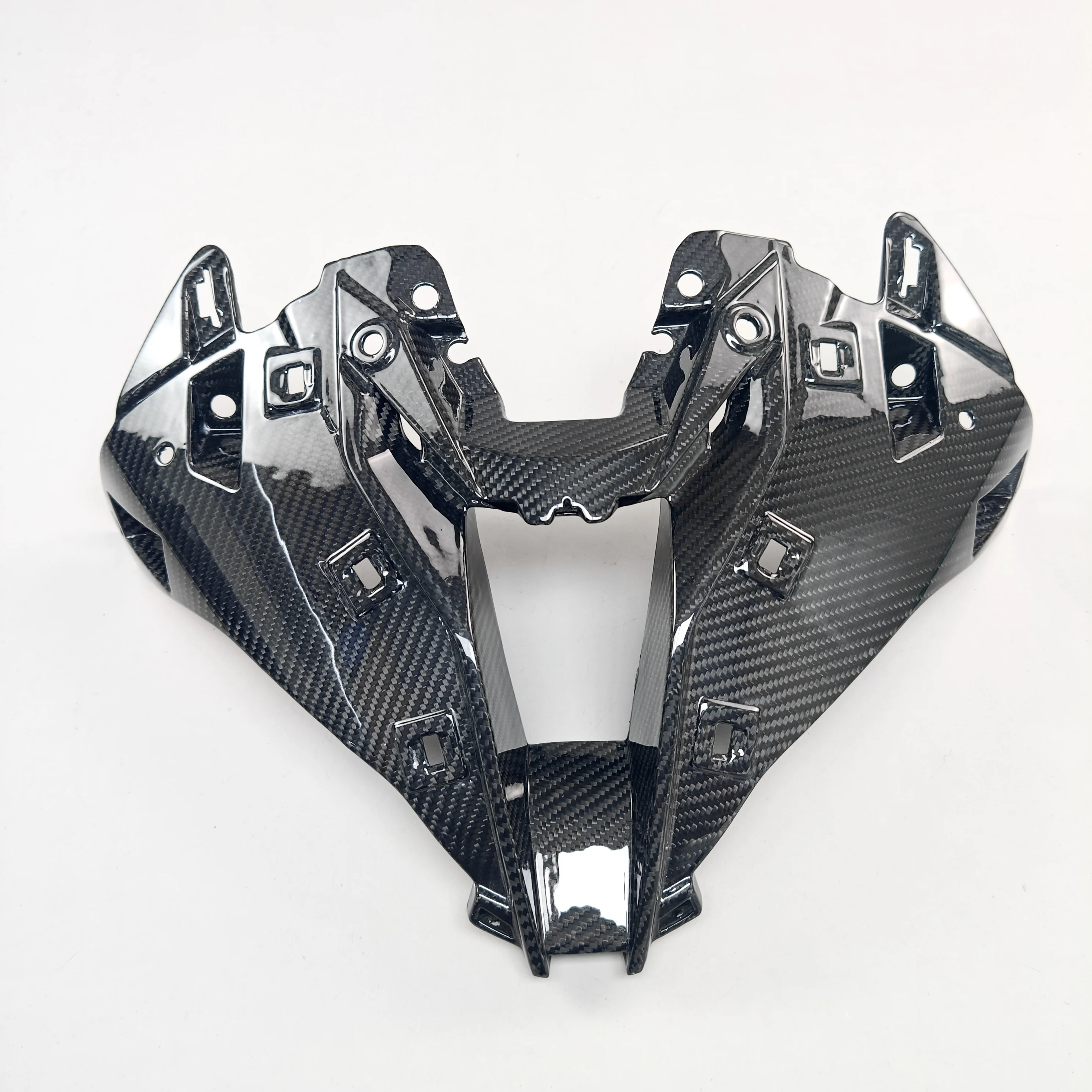 Custom Fit 100% 3K Carbon Fiber Lightweight High-Strength Motorcycle Fairing Front Nose Air Intake Cover for S1000RR