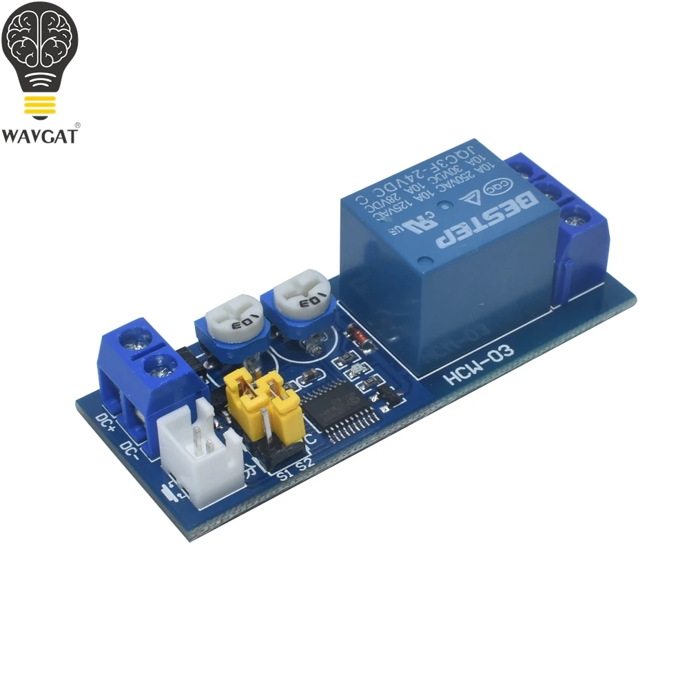 DC 5V 12V 24V Infinite Cycle Delay Timing Time Relay Timer Control ON-OFF Loop Switch Module Double Adjustable 0-100 Mminutes