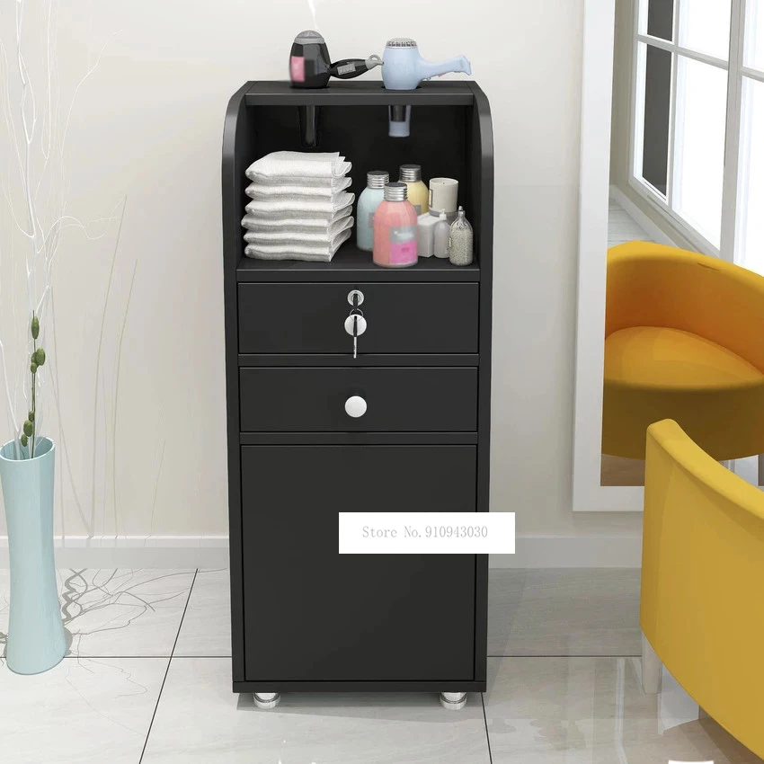Storage Cabinet Professional Hair Salon Furniture Hair Salon Trolley Hair Shop Beauty Cart Car Stroller For Air Blower Tools