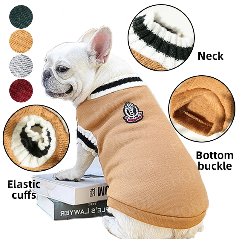 Warm Knit Vest for Pets, Dog and Cat Clothing, Cat Supplies, Many Colors and Sizes, Autumn and Winter