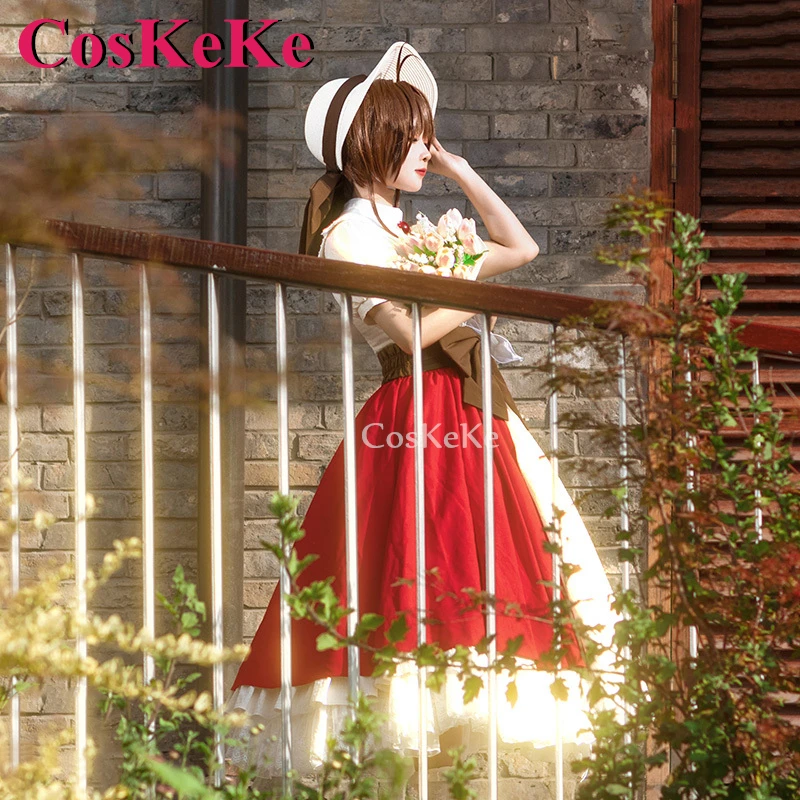 CosKeKe Kinomoto Sakura Cosplay Anime Sakura Cardcaptor disfraz gran padre regalo precioso vestido fiesta ropa de juego de rol