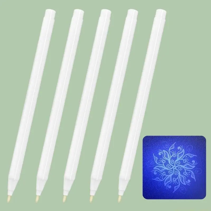 

2x ручки с невидимыми чернилами, ручки с УФ-светом, маркеры для кожаной ткани, ручки с исчезающими чернилами