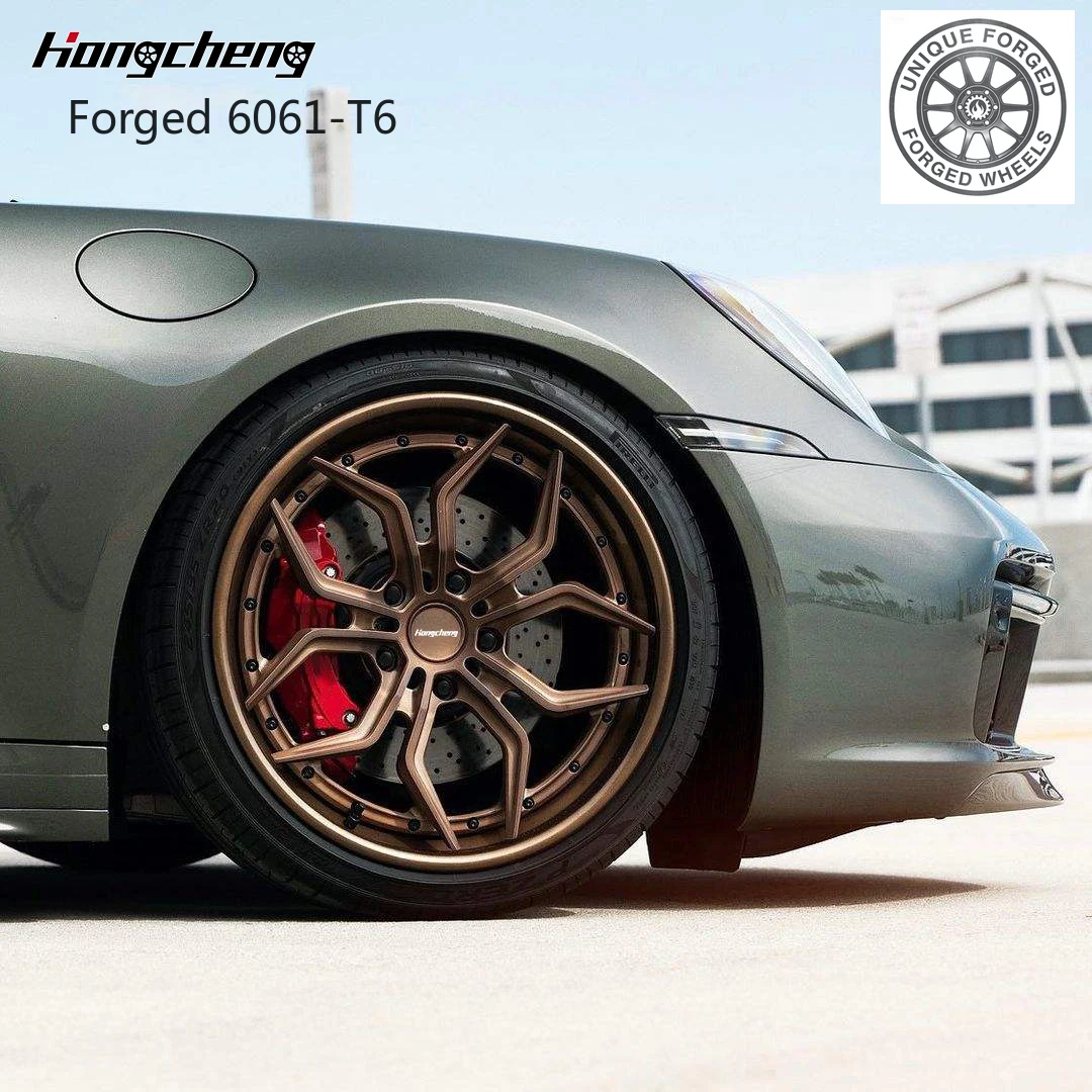 

New model of 26Forged 5x120 18 19 20 21 Inch Rims Gold Bronze Luxury Alloy Passenger Car Wheels for Coevette