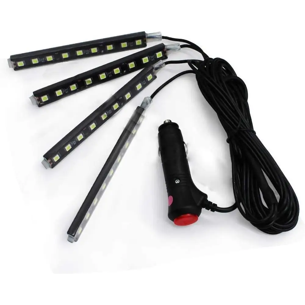 12V 4-in-1 LED Light Strip  Car Interior Decorative  Lamp  Lighting  Universal For Trucks, Lorries, Tractors