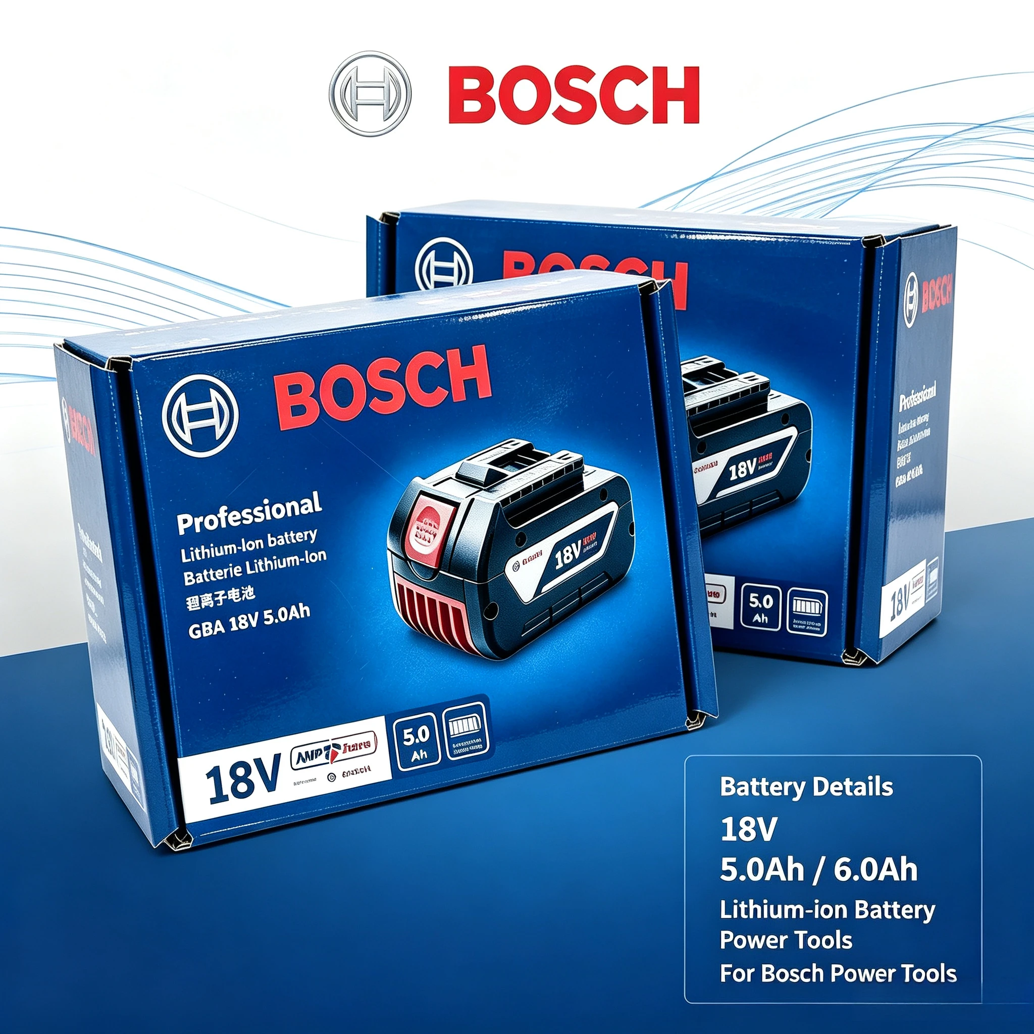 Bosch 18V 5.0/6.0Ah Genuine Battery Is Suitable for Of Bosch Electric Tools,BAT609BAT609Fit All Bosch 18V Cordless Tools Battery