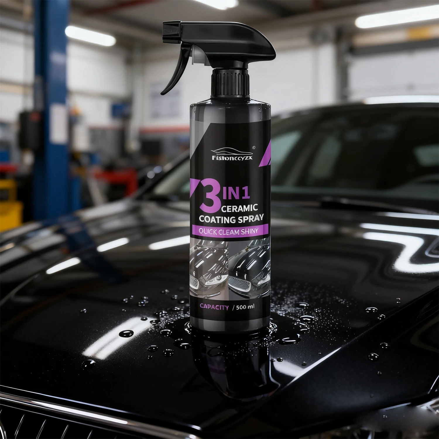 3 in 1 Car Ceramic Liquid Coating Spray Nano Crystal Hydrophobic Layer Polishing Agent High Gloss Paint Protection Wax Car Care