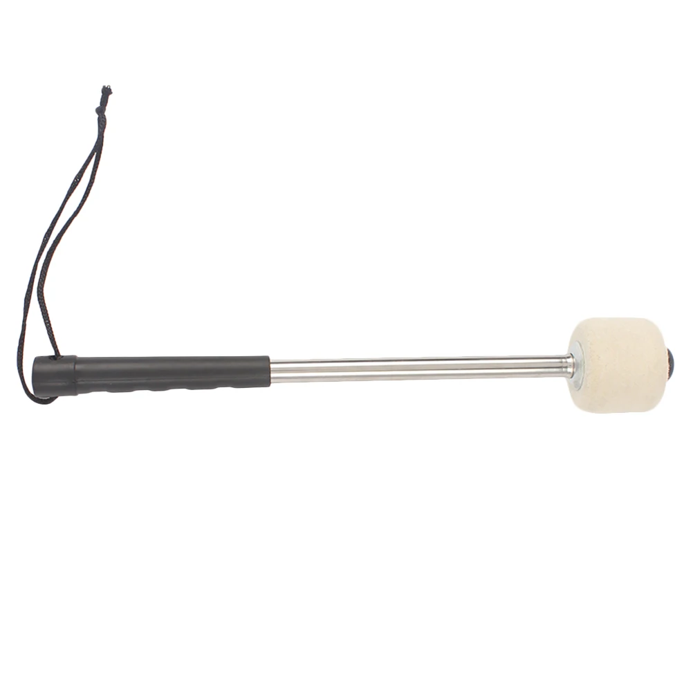 

1Pc Snare Drum Mallet Drum Stick for Percussion Instrument Wool Felt Head Plastic Handle Drumsticks Accessories (White)