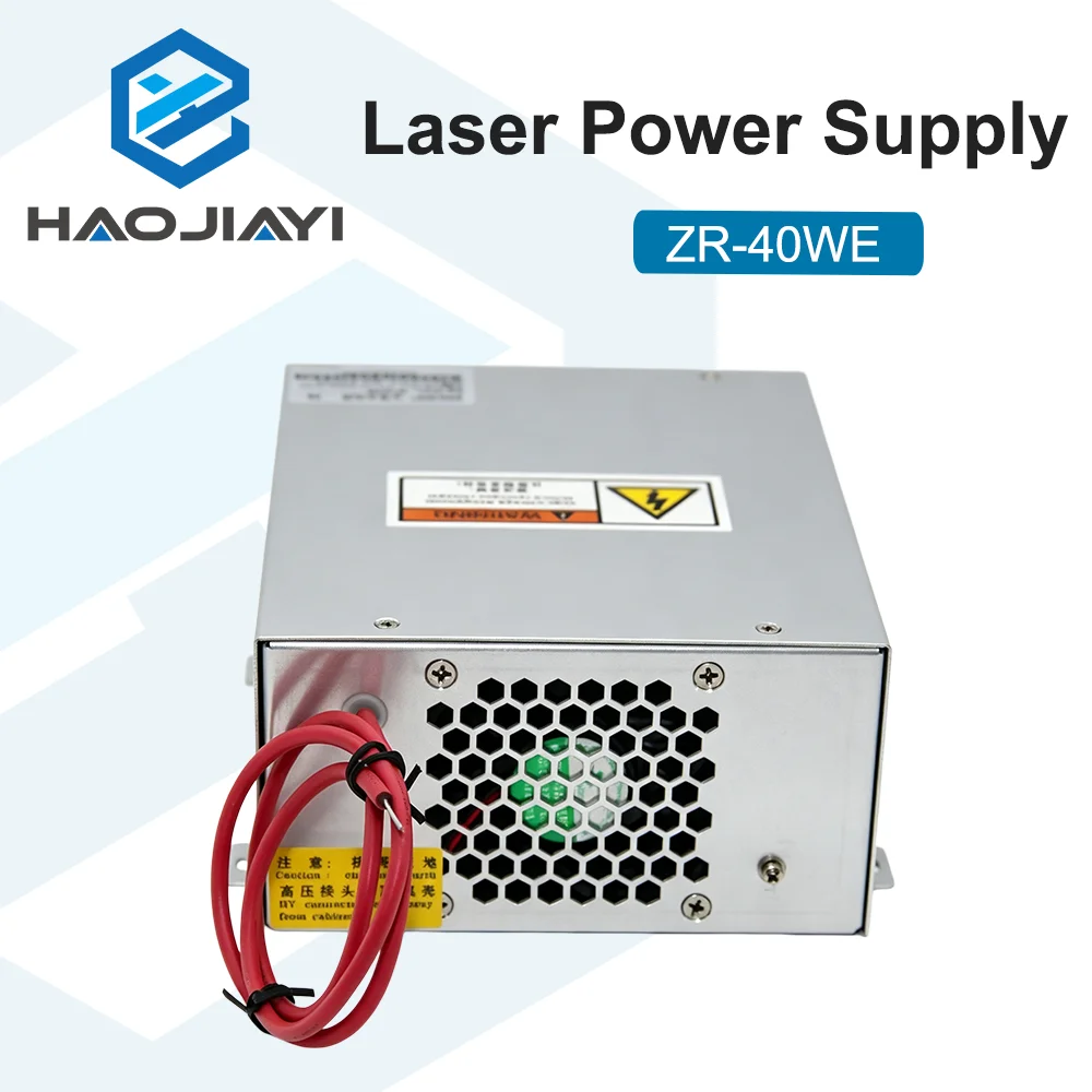 High Voltage 40W CO2 Laser Power Supply ZR-40WE for CO2 Glass Laser Tube Engraving Cutting Machine Spare Parts